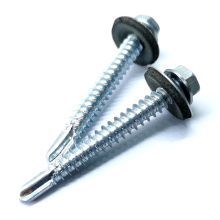 Drilling Hex Head Self Tapping Self-Drilling Roofing Screw With Pvc Washer